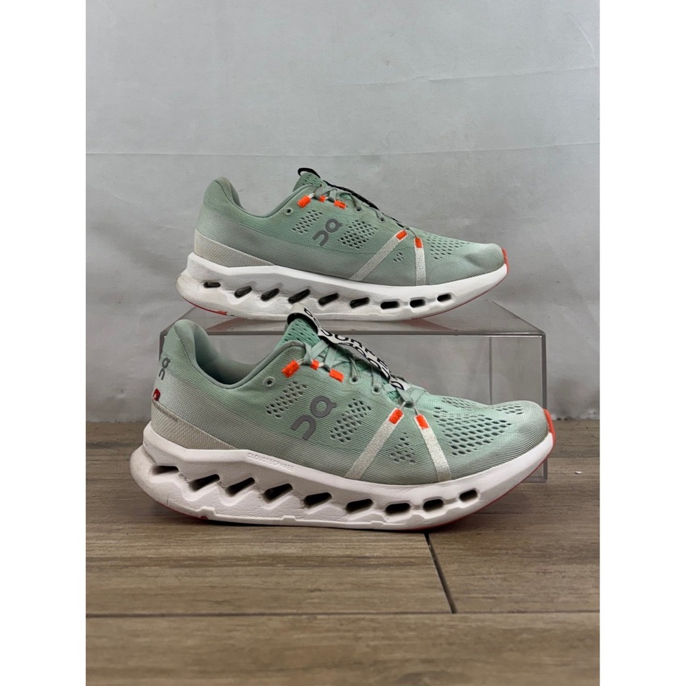 On Cloudswift Women Running Shoes Mint Green Orange Size 9.5 FVO ZL 3WD10441071